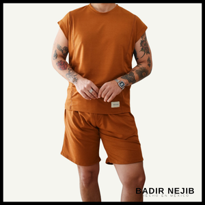 Short Regular fit Brown