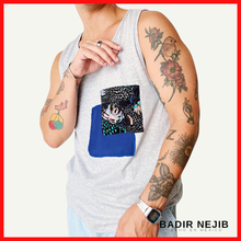 Cargar imagen en el visor de la galería, TANK TOP BLUE PATCHWORK