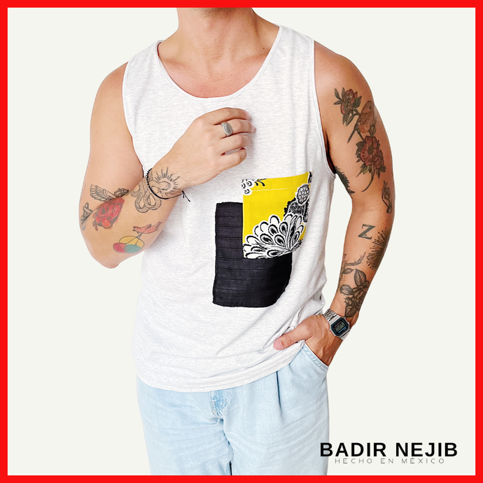 TANK TOP YELLOW PATCHWORK